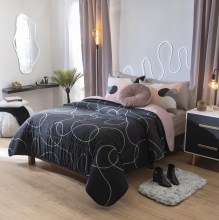 Vianney-Twin-Size-Reversible-Comforter-–-Trendy-Pink-and-Black-Modern-Design-for-Stylish-Youthful-Spaces-3